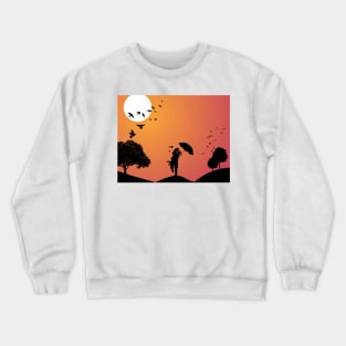 Landscape couple Love feeling Art Crewneck Sweatshirt